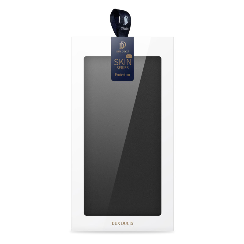 „Dux Ducis Skin Pro“ dėklas, skirtas „Oppo Reno 8“ dangteliui su atvartu, juodas piniginės stovas