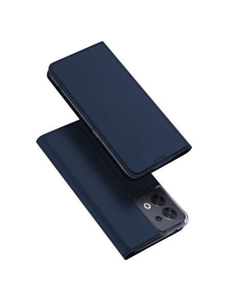 „Dux Ducis Skin Pro“ dėklas, skirtas „Oppo Reno 8“ dangčiui su atvartu, kortelės piniginės stovas mėlynas „Dux Ducis Skin Pro“ dėklas, skirtas „Oppo Reno 8“ dangčiui su atvartu, kortelės piniginės stovas mėlynas