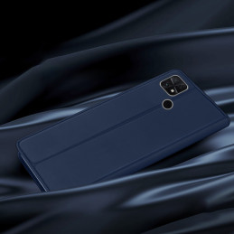 „Dux Ducis Skin Pro“ dėklas, skirtas „Oppo Reno 8“ dangčiui su atvartu, kortelės piniginės stovas mėlynas