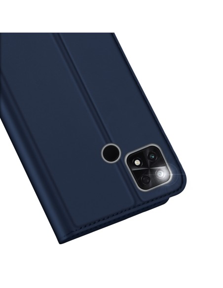 Dux Ducis Skin Pro dėklas Xiaomi Poco C40 su atvartu kortelės piniginės stovas mėlynas Dux Ducis Skin Pro dėklas Xiaomi Poco C40 su atvartu kortelės piniginės stovas mėlynas