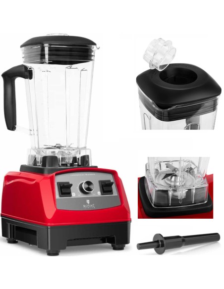 Blenderio puodelio maišytuvas su dangteliu 32000 aps./min 1500 W - raudonas Blenderio puodelio maišytuvas su dangteliu 32000 aps./min 1500 W - raudonas