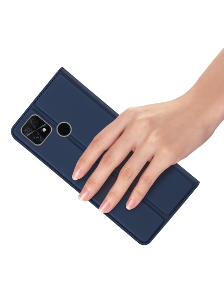 Dux Ducis Skin Pro dėklas Xiaomi Poco C40 su atvartu kortelės piniginės stovas mėlynas Dux Ducis Skin Pro dėklas Xiaomi Poco C40 su atvartu kortelės piniginės stovas mėlynas