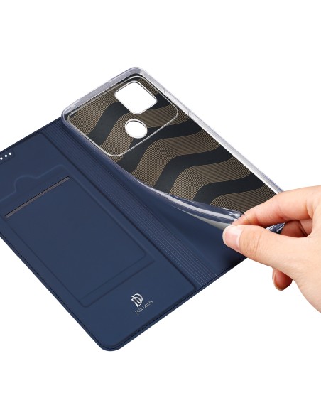 Dux Ducis Skin Pro dėklas Xiaomi Poco C40 su atvartu kortelės piniginės stovas mėlynas Dux Ducis Skin Pro dėklas Xiaomi Poco C40 su atvartu kortelės piniginės stovas mėlynas