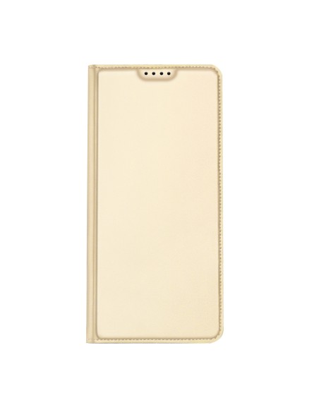 Dux Ducis Skin Pro dėklas Xiaomi Poco C40 su atvartu kortelės piniginės stovas auksinis Dux Ducis Skin Pro dėklas Xiaomi Poco C40 su atvartu kortelės piniginės stovas auksinis