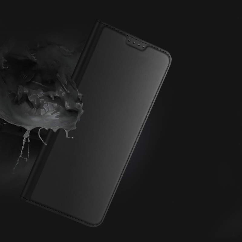 Dux Ducis Skin Pro dėklas Xiaomi Poco C40 su atvartu kortelės piniginės stovas auksinis