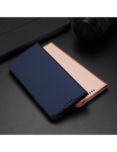 Dux Ducis Skin Pro dėklas Xiaomi Poco C40 su atvartu kortelės piniginės stovas auksinis Dux Ducis Skin Pro dėklas Xiaomi Poco C40 su atvartu kortelės piniginės stovas auksinis
