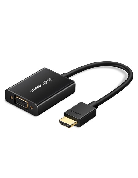 Adapteris HDMI - VGA + USB - micro USB kabelis 1m juodas Adapteris HDMI - VGA + USB - micro USB kabelis 1m juodas