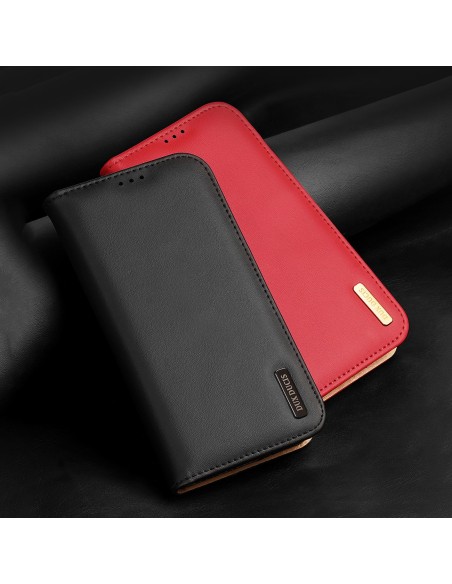 „Dux Ducis Hivo“ odinis atverčiamas dėklas Natūralios odos dėklas piniginė kortelėms ir ID „iPhone 14 Plus Red“ „Dux Ducis Hivo“ odinis atverčiamas dėklas Natūralios odos dėklas piniginė kortelėms ir ID „iPhone 14 Plus Red“