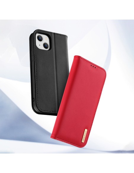 „Dux Ducis Hivo“ odinis atverčiamas dėklas Natūralios odos dėklas piniginė kortelėms ir ID „iPhone 14 Plus Red“ „Dux Ducis Hivo“ odinis atverčiamas dėklas Natūralios odos dėklas piniginė kortelėms ir ID „iPhone 14 Plus Red“