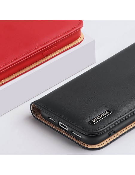 „Dux Ducis Hivo“ odinis atverčiamas dėklas Natūralios odos dėklas piniginė kortelėms ir ID „iPhone 14 Plus Red“ „Dux Ducis Hivo“ odinis atverčiamas dėklas Natūralios odos dėklas piniginė kortelėms ir ID „iPhone 14 Plus Red“