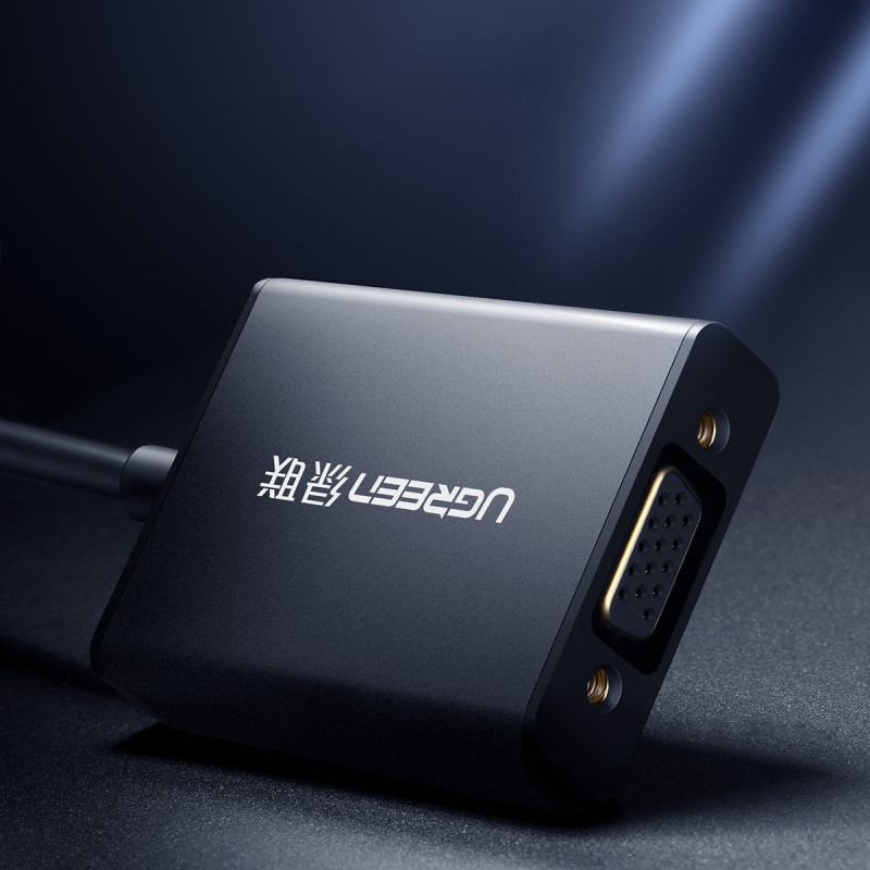 Adapteris HDMI - VGA + USB - micro USB kabelis 1m juodas