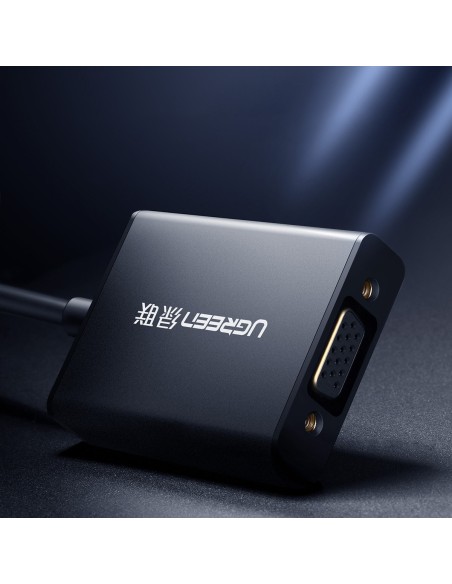 Adapteris HDMI - VGA + USB - micro USB kabelis 1m juodas Adapteris HDMI - VGA + USB - micro USB kabelis 1m juodas