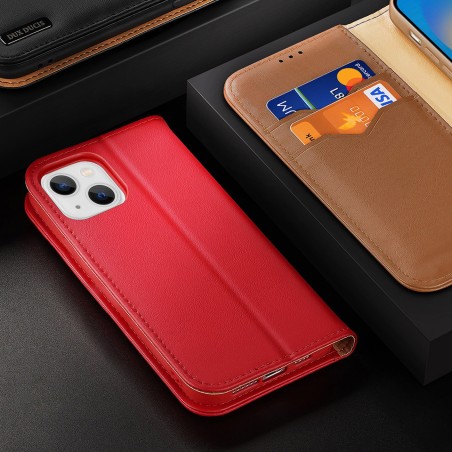 „Dux Ducis Hivo“ odinis atverčiamas dėklas Natūralios odos dėklas piniginė kortelėms ir ID „iPhone 14 Plus“ ruda „Dux Ducis Hivo“ odinis atverčiamas dėklas Natūralios odos dėklas piniginė kortelėms ir ID „iPhone 14 Plus“ ruda