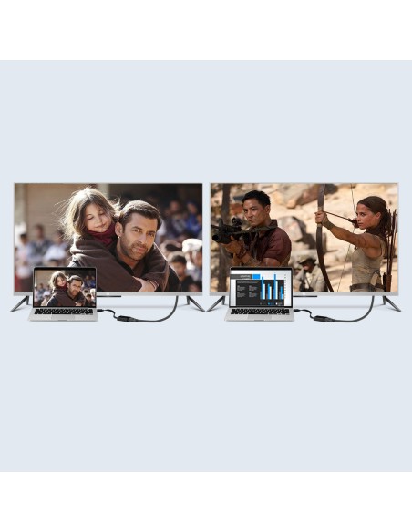Adapteris HDMI - VGA + USB - micro USB kabelis 1m juodas Adapteris HDMI - VGA + USB - micro USB kabelis 1m juodas