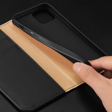 „Dux Ducis Hivo“ odinis atverčiamas dėklas Natūralios odos dėklas piniginė kortelėms ir ID „iPhone 14 Plus“ ruda „Dux Ducis Hivo“ odinis atverčiamas dėklas Natūralios odos dėklas piniginė kortelėms ir ID „iPhone 14 Plus“ ruda