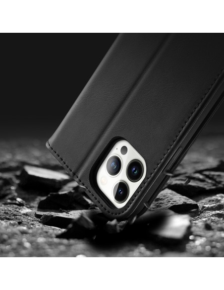 „Dux Ducis Hivo“ odinis atverčiamas dėklas Natūralios odos dangtelis piniginė kortelėms ir ID „iPhone 14 Pro Max“ juoda „Dux Ducis Hivo“ odinis atverčiamas dėklas Natūralios odos dangtelis piniginė kortelėms ir ID „iPhone 14 Pro Max“ juoda