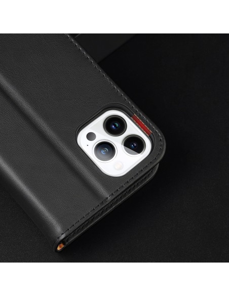 „Dux Ducis Hivo“ odinis atverčiamas dėklas Natūralios odos dangtelis piniginė kortelėms ir ID „iPhone 14 Pro Max“ juoda „Dux Ducis Hivo“ odinis atverčiamas dėklas Natūralios odos dangtelis piniginė kortelėms ir ID „iPhone 14 Pro Max“ juoda