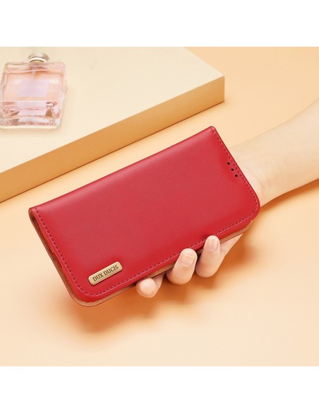 Dux Ducis Hivo odinis atverčiamas dėklas Natūralios odinės dangtelio piniginė kortelėms ir asmens dokumentams iPhone 14 ...