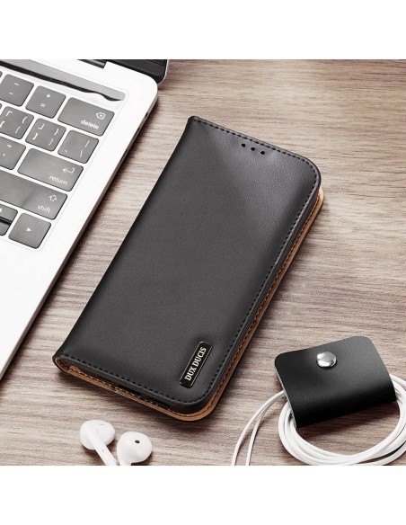 Dux Ducis Hivo odinis atverčiamas dėklas Natūralios odinės dangtelio piniginė kortelėms ir asmens dokumentams iPhone 14 ...