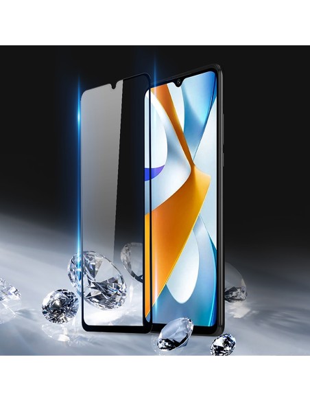 Dux Ducis 9D grūdintas stiklas Xiaomi Poco C40 9H grūdintas stiklas su juodu rėmeliu Dux Ducis 9D grūdintas stiklas Xiaomi Poco C40 9H grūdintas stiklas su juodu rėmeliu