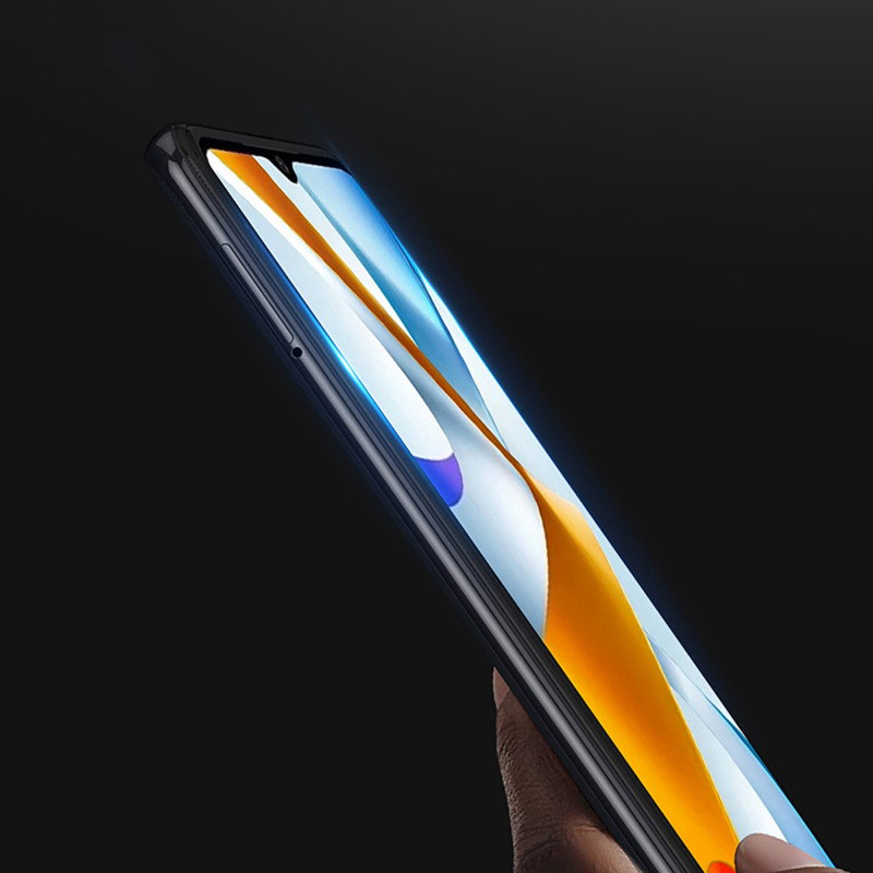 Dux Ducis 9D grūdintas stiklas Xiaomi Poco C40 9H grūdintas stiklas su juodu rėmeliu