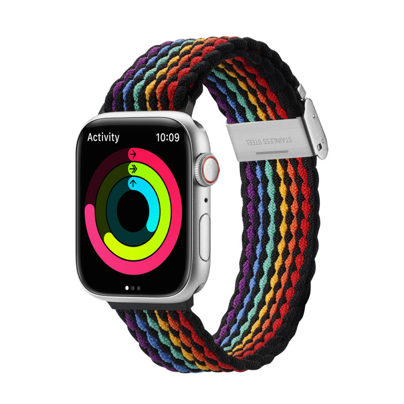 Dux Ducis dirželis (Mixture II versija) Apple Watch SE apyrankė, 9, 8, 7, 6, 5, 4, 3, 2, 1 (41, 40, 38 mm) pynimo juosta...