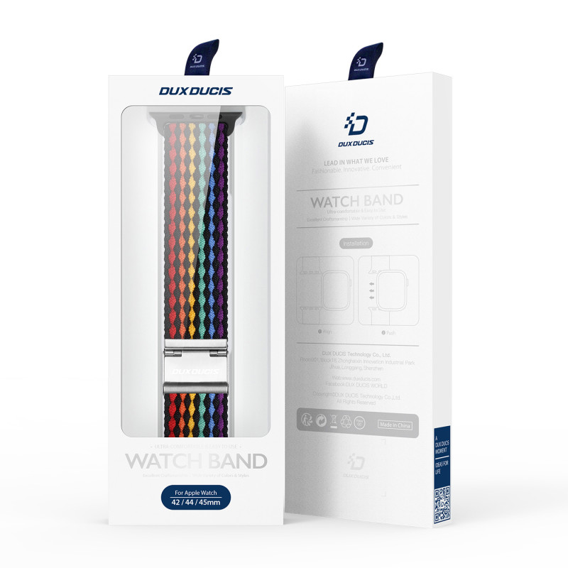 Dux Ducis dirželis (Mixture II versija) Apple Watch SE apyrankė, 9, 8, 7, 6, 5, 4, 3, 2, 1 (41, 40, 38 mm) pynimo juosta...