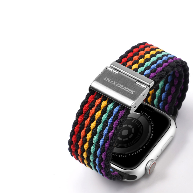 Dux Ducis dirželis (Mixture II versija) Apple Watch SE apyrankė, 9, 8, 7, 6, 5, 4, 3, 2, 1 (41, 40, 38 mm) pynimo juosta...