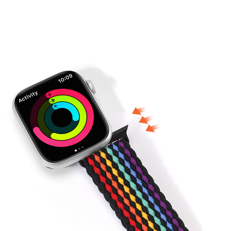 Dux Ducis dirželis (Mixture II versija) Apple Watch SE apyrankė, 9, 8, 7, 6, 5, 4, 3, 2, 1 (41, 40, 38 mm) pynimo juosta...