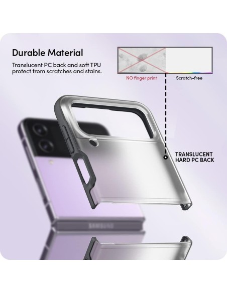 Spigen Cyrill Color Brick dėklas, skirtas Samsung Galaxy Z Flip 4 - matinė pilka