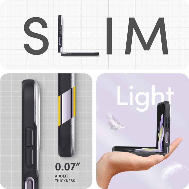 Spigen Cyrill Color Brick dėklas, skirtas Samsung Galaxy Z Flip 4 - matinė pilka