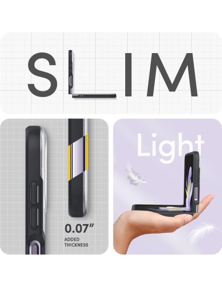 Spigen Cyrill Color Brick dėklas, skirtas Samsung Galaxy Z Flip 4 - matinė pilka