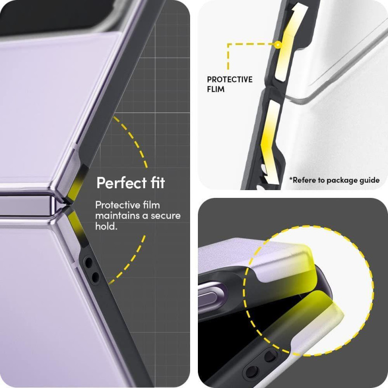 Spigen Cyrill Color Brick dėklas, skirtas Samsung Galaxy Z Flip 4 - matinė pilka