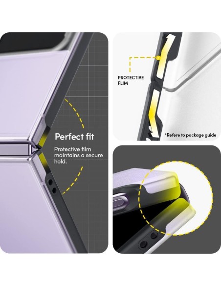 Spigen Cyrill Color Brick dėklas, skirtas Samsung Galaxy Z Flip 4 - matinė pilka