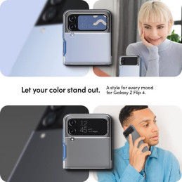 Spigen Cyrill Color Brick dėklas, skirtas Samsung Galaxy Z Flip 4 - matinė tamsiai mėlyna