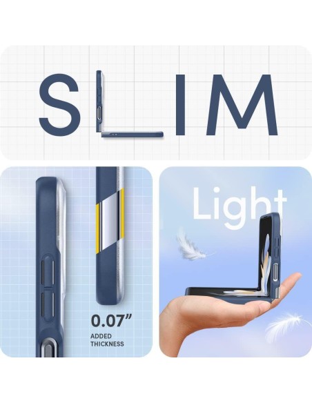 Spigen Cyrill Color Brick dėklas, skirtas Samsung Galaxy Z Flip 4 - matinė tamsiai mėlyna Spigen Cyrill Color Brick dėklas, skirtas Samsung Galaxy Z Flip 4 - matinė tamsiai mėlyna