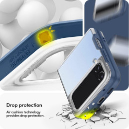 Spigen Cyrill Color Brick dėklas, skirtas Samsung Galaxy Z Flip 4 - matinė tamsiai mėlyna