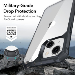 ESR Air Armor dėklas iPhone 14 Plus - skaidrus ir juodas