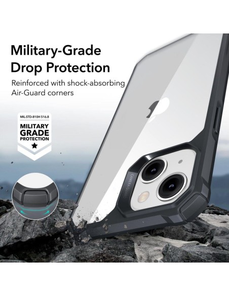 ESR Air Armor dėklas iPhone 14 Plus - skaidrus ir juodas ESR Air Armor dėklas iPhone 14 Plus - skaidrus ir juodas