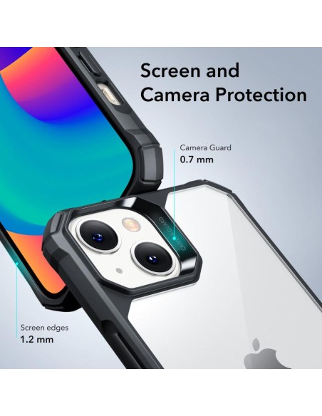 ESR Air Armor dėklas iPhone 14 Plus - skaidrus ir juodas ESR Air Armor dėklas iPhone 14 Plus - skaidrus ir juodas