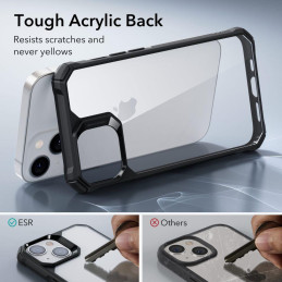 ESR Air Armor dėklas iPhone 14 Plus - skaidrus ir juodas