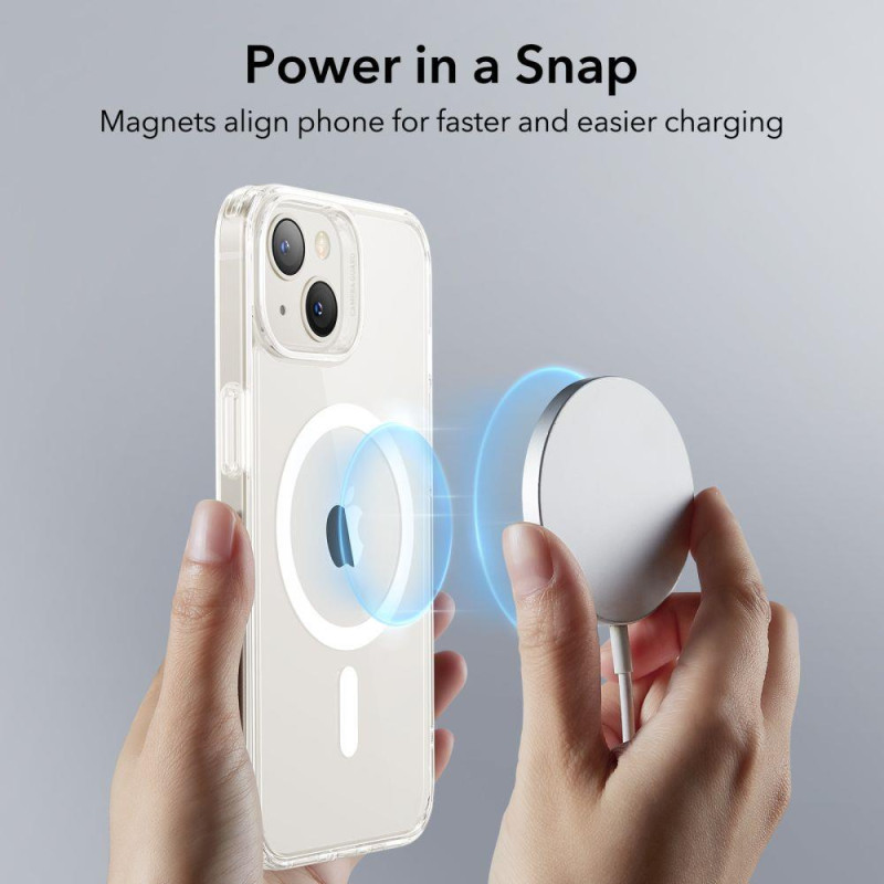 ESR Classic Hybrid Halolock dėklas su MagSafe iPhone 13 / iPhone 14 - skaidrus