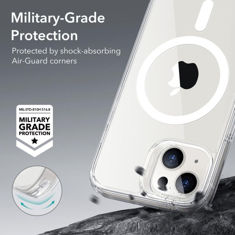 ESR Classic Hybrid Halolock dėklas su MagSafe iPhone 13 / iPhone 14 - skaidrus