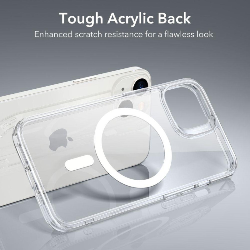 ESR Classic Hybrid Halolock dėklas su MagSafe iPhone 13 / iPhone 14 - skaidrus