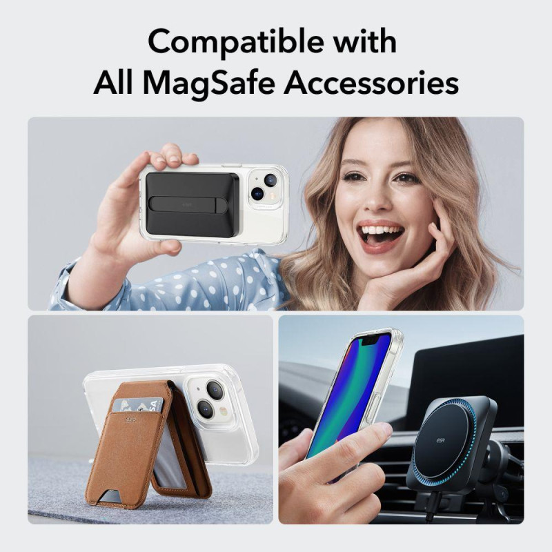 ESR Classic Hybrid Halolock dėklas su MagSafe iPhone 13 / iPhone 14 - skaidrus