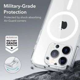 ESR Classic Hybrid Halolock dėklas su MagSafe iPhone 14 Pro - skaidrus