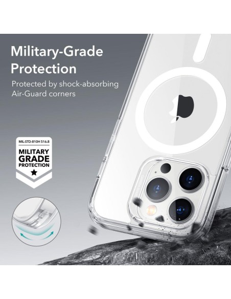 ESR Classic Hybrid Halolock dėklas su MagSafe iPhone 14 Pro - skaidrus ESR Classic Hybrid Halolock dėklas su MagSafe iPhone 14 Pro - skaidrus
