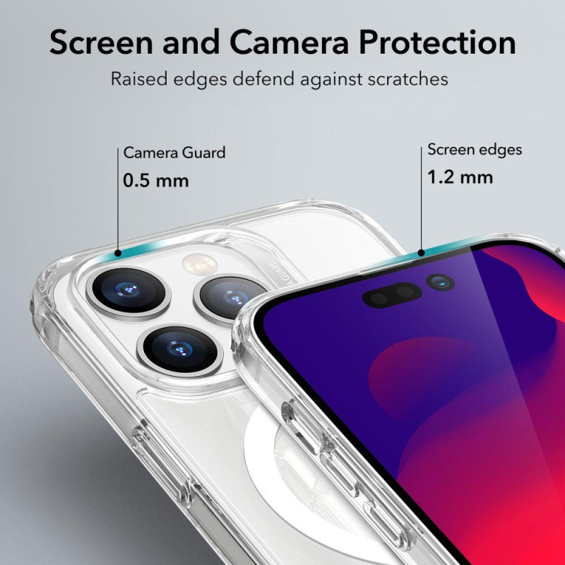 ESR Classic Hybrid Halolock dėklas su MagSafe iPhone 14 Pro - skaidrus