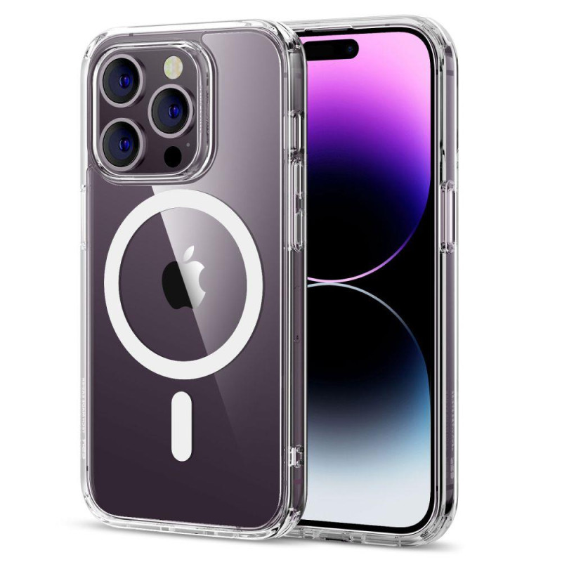 ESR Classic Hybrid Halolock dėklas su MagSafe iPhone 14 Pro Max - skaidrus ESR Classic Hybrid Halolock dėklas su MagSafe iPhone 14 Pro Max - skaidrus