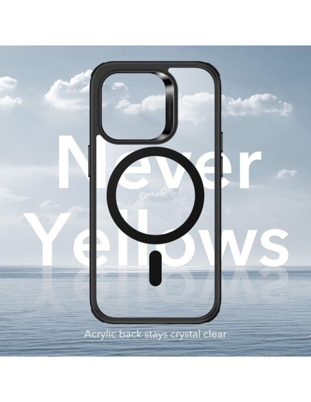 ESR Classic Hybrid Halolock Dėklas su MagSafe, skirtas iPhone 14 Pro – skaidrus ir juodas